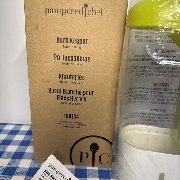 Pampered Chef 100184 Herb Keeper/New In Opened Box - Picture 3 of 11